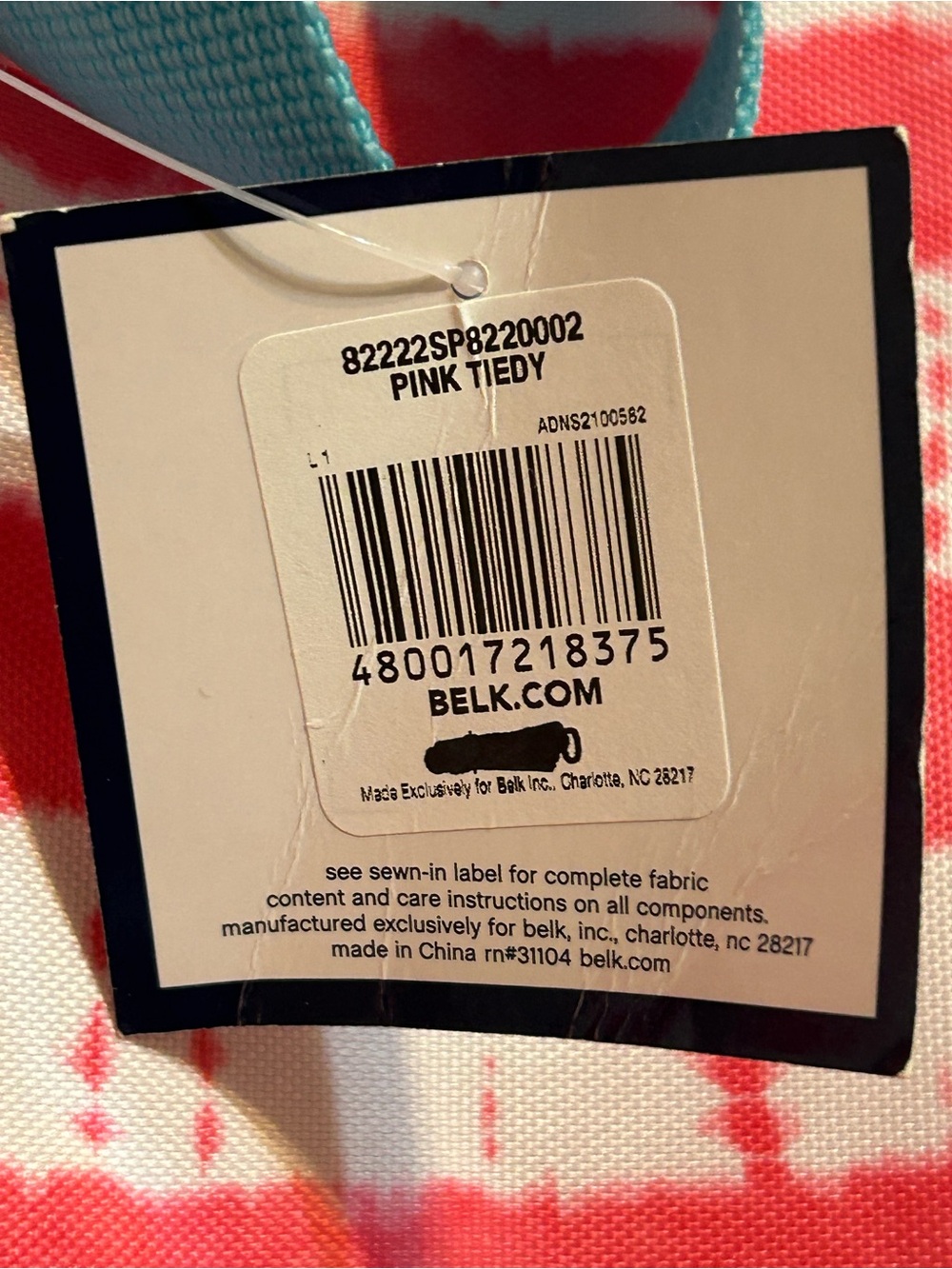 Crown & Ivy Pink Tie Dye Beach Bag - Picture 10 of 11